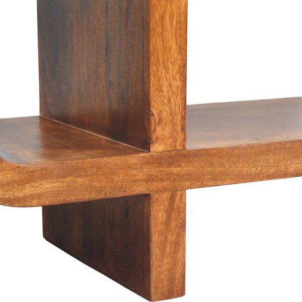 TV stolek Orion v kaštanovém odstínu se zaoblenými liniemi, 120 × 35 × 50 cm