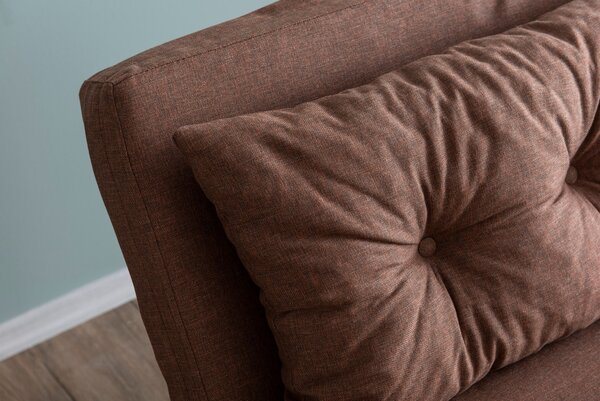 Hanah Home Dvoumístná rozkládací pohovka Seater Sando světle hnědá