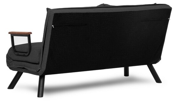 Hanah Home Dvoumístná rozkládací pohovka Seater Sando tmavě šedá