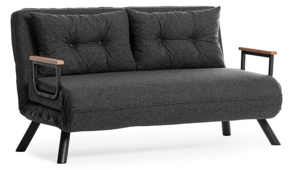 Hanah Home Dvoumístná rozkládací pohovka Seater Sando tmavě šedá