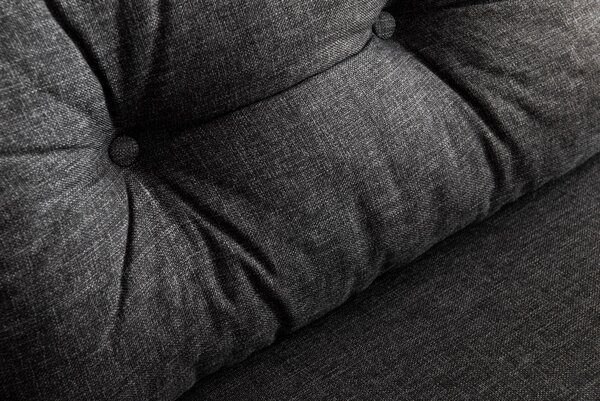 Hanah Home Dvoumístná rozkládací pohovka Seater Sando tmavě šedá