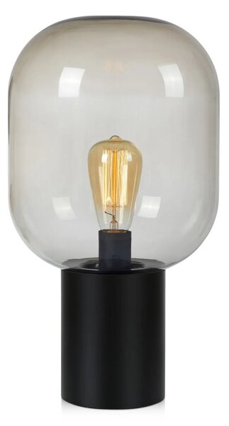 MARKSLOJD Markslöjd stolní lampa Brooklyn černá/kouřová 44 cm