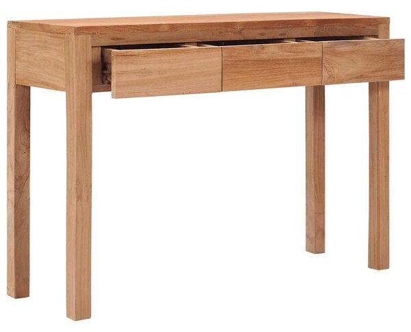 Konzolový stolek 110 x 35 x 75 cm masivní teakové dřevo 287229