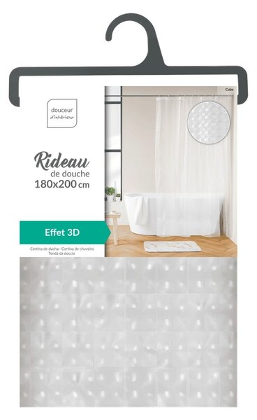 Sprchový závěs 180x200 cm Cube – douceur d'intérieur
