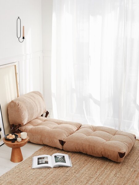 Hanah Home Rozkládací futonové křeslo Kadife camel