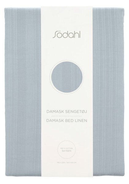 Světle modré damaškové povlečení na jednolůžko 140x200 cm Noble – Södahl