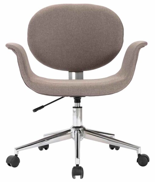 Otočná jídelní židle taupe textil 287396
