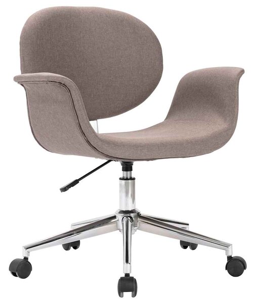 Otočná jídelní židle taupe textil 287396