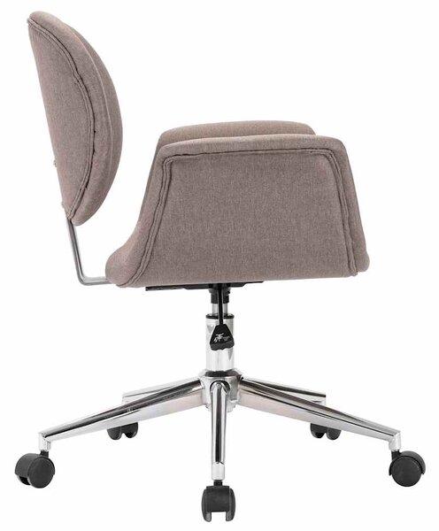 Otočná jídelní židle taupe textil 287396