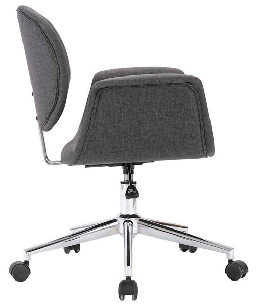 Otočná jídelní židle šedá textil 287394