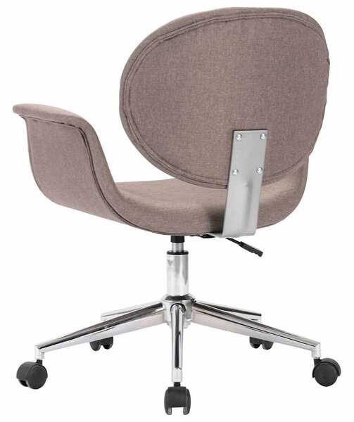 Otočná jídelní židle taupe textil 287396