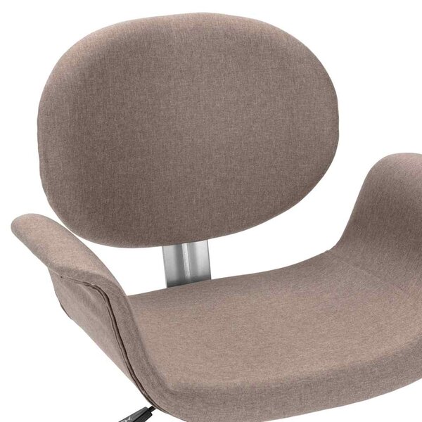 Otočná jídelní židle taupe textil 287396