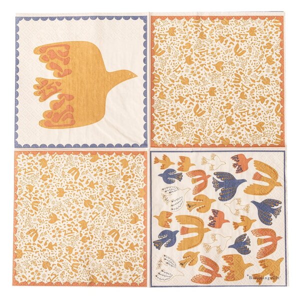 Papírové ubrousky v sadě 20 ks 33x33 cm Anniversary – Bloomingville