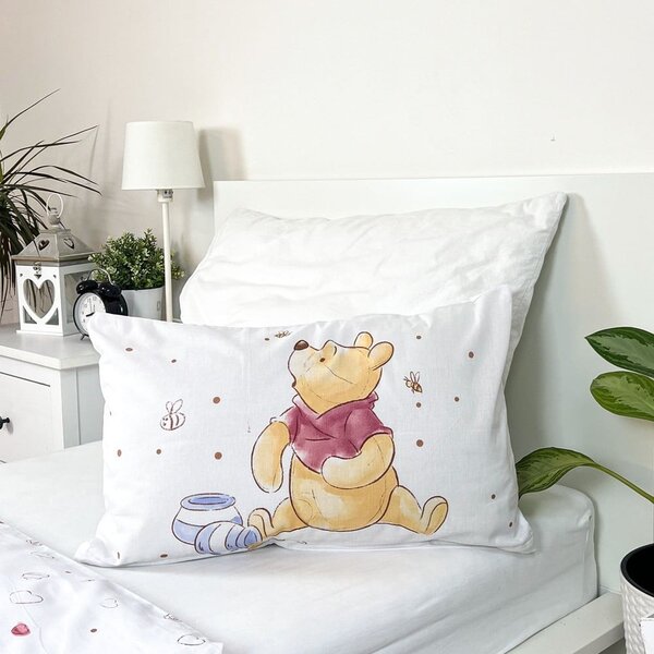Bílé bavlněné dětské povlečení do postýlky 100x135 cm WTP "Birthday party" – Jerry Fabrics