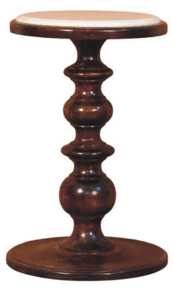 Odkládací stolek Bellmont s mramorovým prvkem, 38 × 38 × 60 cm