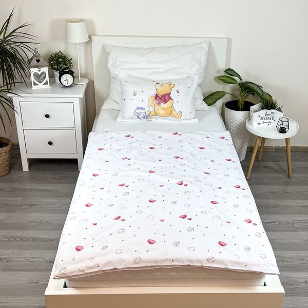 Bílé bavlněné dětské povlečení do postýlky 100x135 cm WTP "Birthday party" – Jerry Fabrics