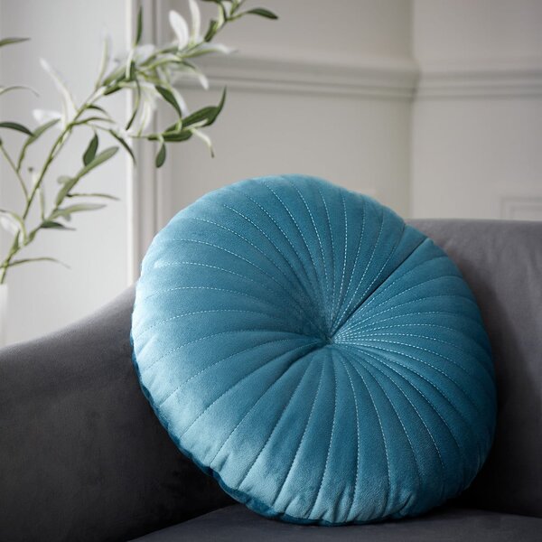 Sametový dekorační polštář ø 40 cm Round Soft Touch – Catherine Lansfield