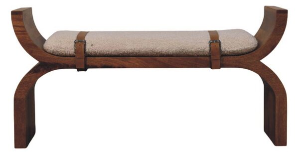 Lavice Stirrup se zaoblenými liniemi, 120 × 35 × 60 cm