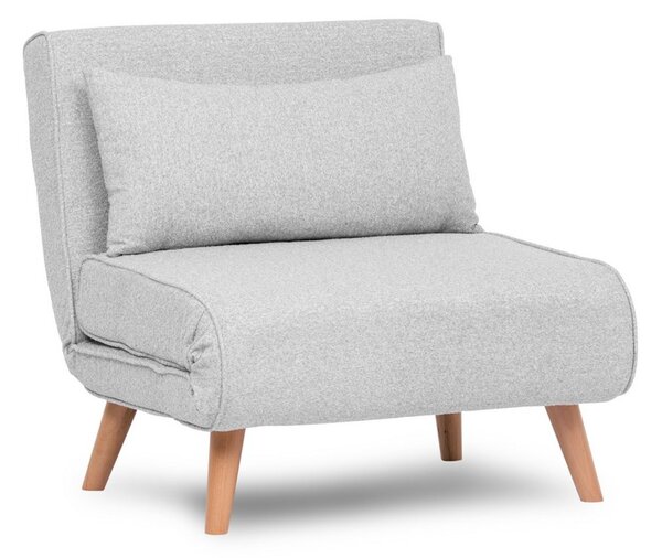 Hanah Home Rozkládací křeslo Single Folde šedé II