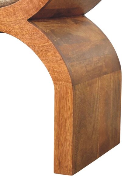 Lavice Stirrup se zaoblenými liniemi, 120 × 35 × 60 cm