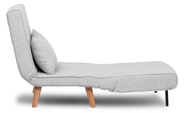 Hanah Home Rozkládací křeslo Single Folde šedé II