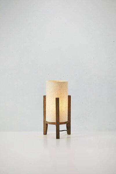 MARKSLOJD Markslöjd stolní lampa Eruca bílá/hnědá 34 cm