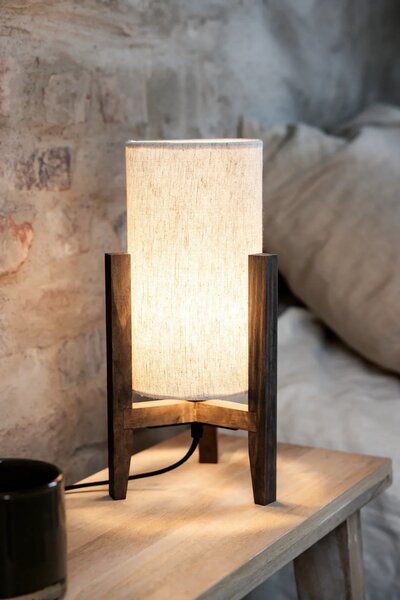 MARKSLOJD Markslöjd stolní lampa Eruca bílá/hnědá 34 cm