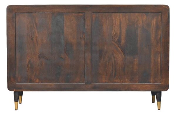 Komoda Valenza z masivního mangového dřeva, 130 × 35 × 85 cm