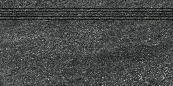 Schodovka Rako Quarzit černá 30x60 cm mat DCVSE739.1