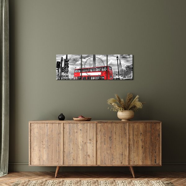 Obraz - Trafalgar Square (s hodinami) (90x30 cm)