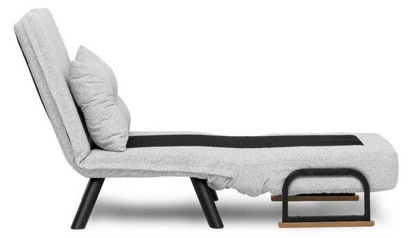 Hanah Home Rozkládací křeslo Single Sando šedé II