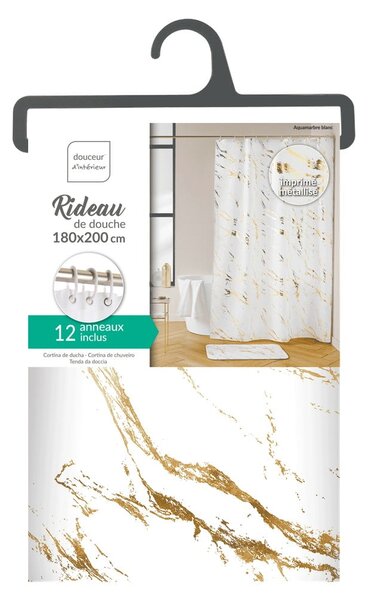Sprchový závěs 180x200 cm Aquamarbre – douceur d'intérieur