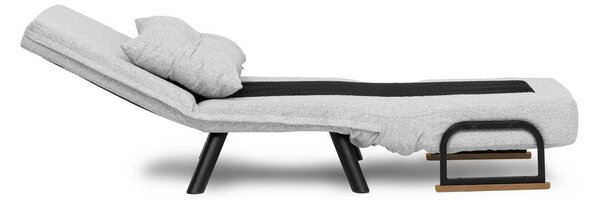 Hanah Home Rozkládací křeslo Single Sando šedé II