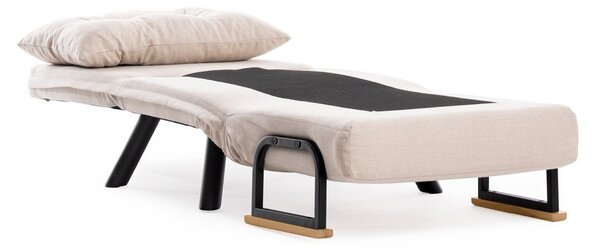 Hanah Home Rozkládací křeslo Single Sando krémové