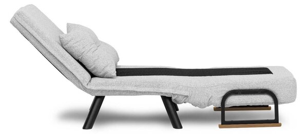 Hanah Home Rozkládací křeslo Single Sando šedé II