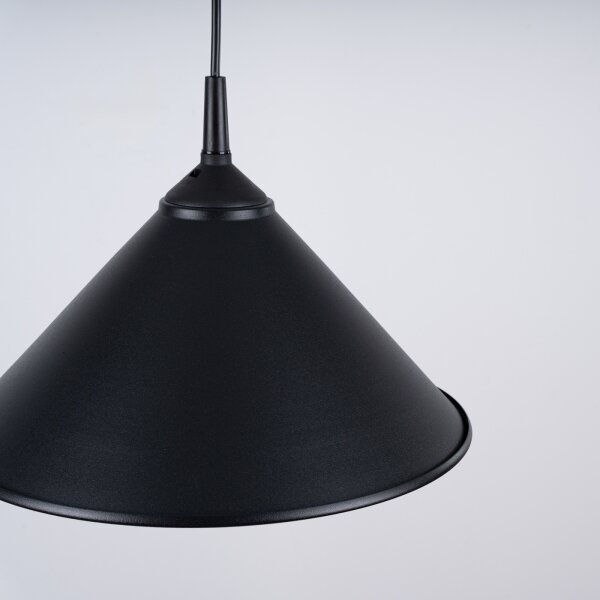 Sollux SL.1326 - Lustr na lanku ZUMA 1xE27/15W/230V pr. 30 cm černá