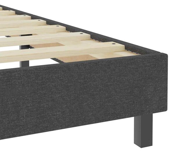 Postel boxspring tmavě šedá textil 200 x 200 cm 3054719