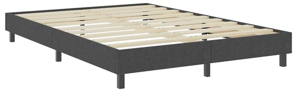 Postel boxspring šedá textil 140 x 200 cm 287456