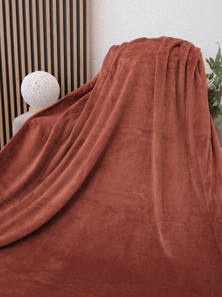 MK Lůžkoviny Deka mikroplyš Exclusive 150 × 200 cm – Laura terakota
