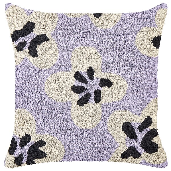 Sada 2 dekorativních polštářů SOAPWORT Bavlna 45 x 45 cm Purpurová