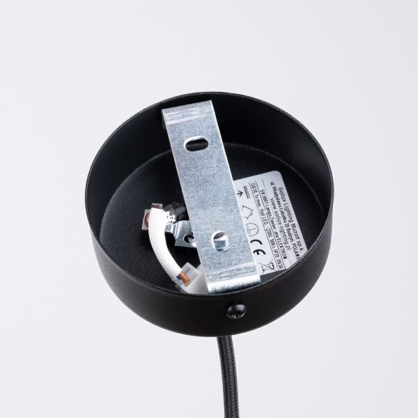 Sollux SL.1355 - Lustr na lanku ELECTRA 1xGU10/10W/230V beton/černá