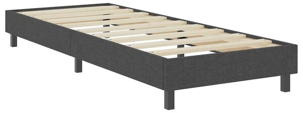 Postel boxspring šedá textil 100 x 200 cm 287454