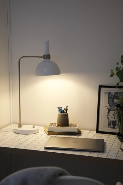 MARKSLOJD Markslöjd stolní lampa Larry bílá/chrom