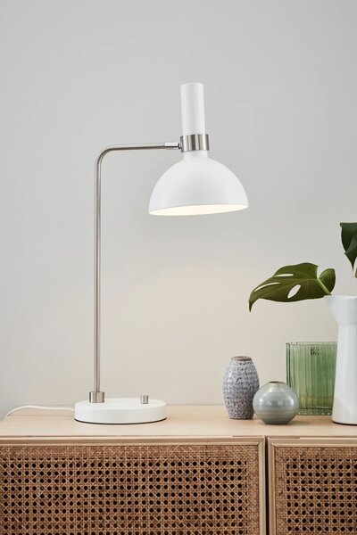 MARKSLOJD Markslöjd stolní lampa Larry bílá/chrom