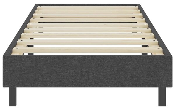 Postel boxspring šedá textil 100 x 200 cm 287454