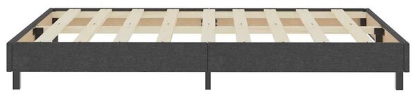 Postel boxspring šedá textil 140 x 200 cm 287456