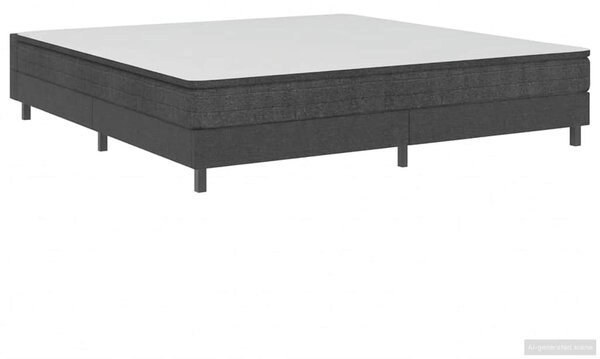 Postel boxspring šedá textil 200 x 200 cm 287467