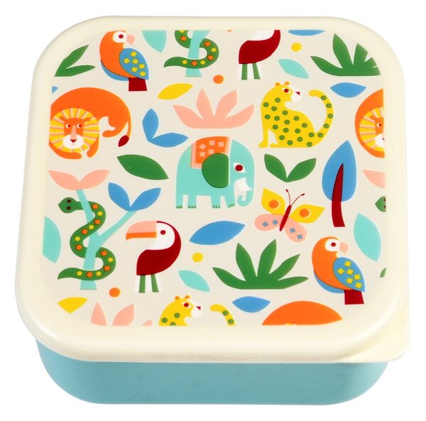 Dětské svačinové boxy v sadě 3 ks Wild Wonders – Rex London