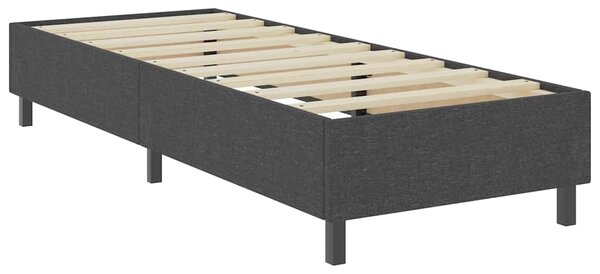 Postel boxspring šedá textil 100 x 200 cm 287462