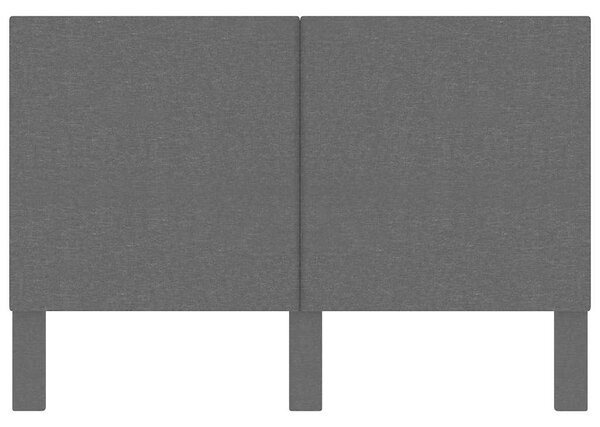 Čelo postele tmavě šedé textil 140 x 200 cm 287468